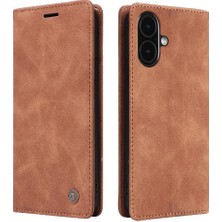 MY Boutique1 IPhone 16 Için Flip Case Artı Cüzdan Darbeye Basit Iş Deri (Yurt Dışından)