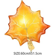 Kidspartim Sarı Yaprak Folyo Balon 60X51 cm