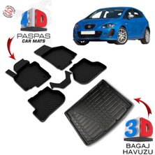 3K Store Seat Leon 4d Paspas ve Ince Stepneli 3D Bagaj Havuzu 2006 2012