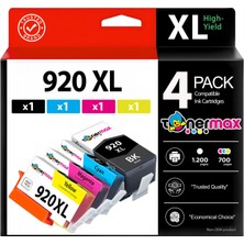 tonermax Hp 920XL Muadil Kartuş SET/6000 /6500 /7000 /7500