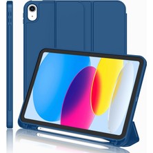 Five-E Apple iPad 10. Nesil 10.9 (2022) Kalemlikli Uyku Modlu Yatay Standlı Stromix Smart Kılıf A2696 A2757 A2777 A3162