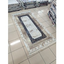 Armones Home 100*200 cm Makinada Yıkanabilir Dijital Baskı Kaymaz Dot Taban 3,5mm Süngerli Yolluk