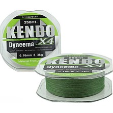 Kendo Dynema 4 Örgü 250MT (Green) 0,20 mm