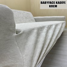 Kılıfsan Babyface Kadife Kumaş 2 Adet Üçlü & Çekyat- 2 Adet Tekli Set Koltuk Kılıfı