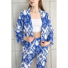 Sones Kozmetik  Desenli  Ikili Kimono Takım