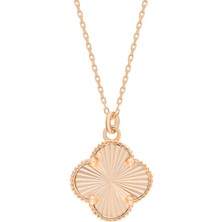 Eva Pırlanta Yonca Kolye 718944 Rose