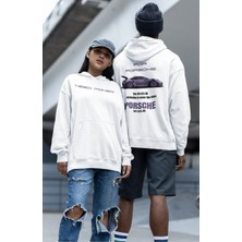 Fuddy Moda Need Money For Porsche Sırt Baskılı Kapüşonlu Sweatshirt, Oversize Araba Baskılı Hoodie