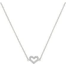 Eva Pırlanta Kalp Kolye 718012 Silver