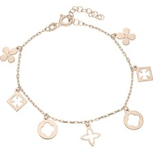 Eva Pırlanta Nora Bileklik 717005 Rose