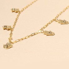 Eva Pırlanta Fatıma Kolye 718927 Gold
