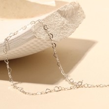 Eva Pırlanta Zincir Kalp Bileklik 717011 Silver
