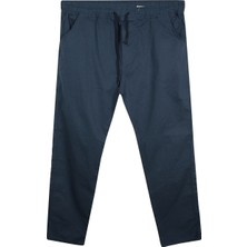 Maruf Shop Erkek Büyük Beden 100 KILO-180 Kilo Arası Için Uygun Bağcıklı Gabardin Pantolon Indigo