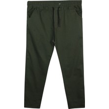 Maruf Shop Erkek Büyük Beden 100 KILO-180 Kilo Arası Için Uygun Bağcıklı Gabardin Pantolon Haki