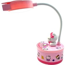 Synshop Sanrio Hello Kitty Masa Üstü Gece Lambası Makyaj Bakım Aynalı Tarak Dekor Doğum Günü Hediye