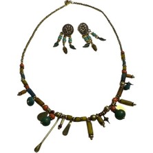 Phuti Otantik Kolye Küpe Takım