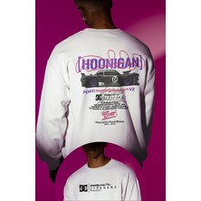 Fuddy Moda Hoonigan Racing Division Sırt Baskılı Kapüşonsuz Sweatshirt, Oversize Ken Block 43 Sweat