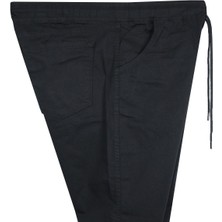 Maruf Shop Erkek Büyük Beden 100 KILO-180 Kilo Arası Için Uygun Bağcıklı Gabardin Pantolon Siyah
