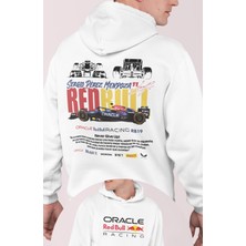 Fuddy Moda Oracle Redbull Racing Sergio Perez 11 Formula 1 Sırt Baskılı Kapüşonlu Oversize Sweatshirt