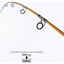 Dcr Hilal Tetikli Jıg ve Canlı Yem Kamışı 185 cm 100-300 Hardal