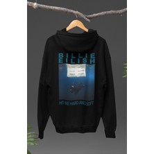 Fuddy Moda Hit Me Hard And Soft Sırt Baskılı Kapüşonlu Sweatshirt,oversize Billie Eilish Baskılı Hoodie