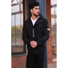 Stil Kombin Kol Cepli Baskılı Spor Likra Kumaş Yağmurluk Mevsimlik Pldp 2968