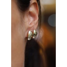 Yenigün Kuyumculuk 14 Ayar Altın Kalemli J Küpe