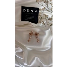 by zena aksesuar Zena Accessories Taşlı Yıldız Küpe