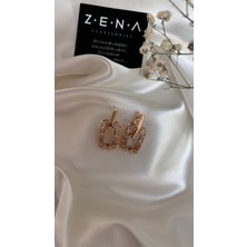 by zena aksesuar Zena Accessories Zirkon Geçmeli Küpe