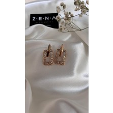 by zena aksesuar Zena Accessories Zirkon Geçmeli Küpe