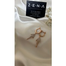 by zena aksesuar Zena Accessories Zirkon Taşlı Ok Küpe