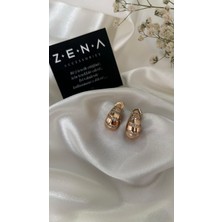 by zena aksesuar Zena Accessories Damla Sıralı Zirkon Taş Küpe