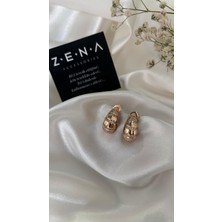 by zena aksesuar Zena Accessories Damla Sıralı Zirkon Taş Küpe