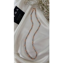 by zena aksesuar Zena Accessories Keitha Iki Renkli Çelik Kolye