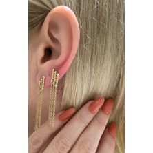By Milo Jewellery 14 Ayar Tasarım Altın Kupe
