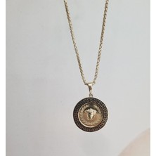 By Milo Jewellery Altın Madolya  Kolye