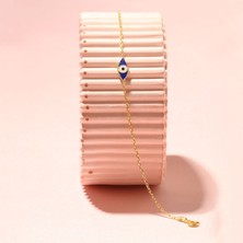 Eva Pırlanta Göz Efektli Bileklik 718524 Gold