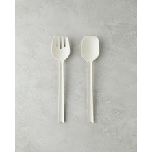 Colessa Plastik Servis Seti 28 cm Krem