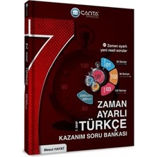 Çanta Yayınları 7. Sınıf Zaman Ayarlı Türkçe Kazanım Soru Bankası