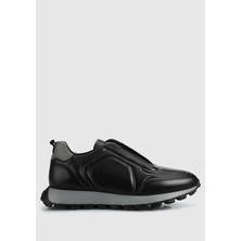 ProvoQ Siyah Deri Erkek Sneaker