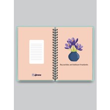 Jimone Papers A5 Sert Kapaklı Noktalı Dotted Defter Bullet Journal 80 Yaprak Beyaz Tel Spiralli Sevimli Bunny