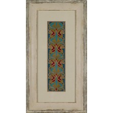 E38 El Işçiliği Tezhip Tablo  30 x 57 cm - 5944
