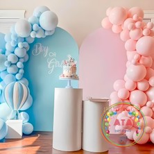 ^^ Doğum Günü Konsepti *Makaron Pembe*Makaron Mavi* 100 lü Balon Zinciri Parti Seti