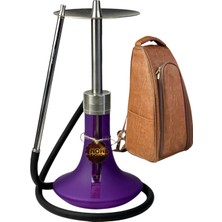 Wow Legend Xros Purple Model Çantalı Çelik Nargile Takımı