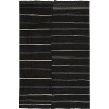 Etnik Bulvar El Dokuma Çizgi Desenli kilim 310 x 404 cm