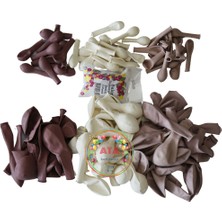 ^^ Doğum Günü Konsepti *Beyaz*Pink Blush*Rose Wood* 100 lü Balon Zinciri Parti Seti