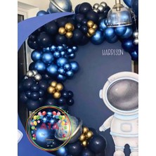 ^^ Doğum Günü Konsepti *Krom Gold*Krom Gümüş*Krom Mavi*Gece Mavisi* 100 lü Balon Zinciri Parti Seti