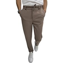 Pant Positive Wooking Erkek Pantolon Beli Lastikli Slim Fit Esnek Likralı Basic Pamuklu Jogger