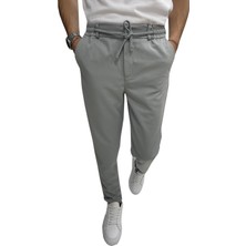 Pant Positive Wooking Erkek Pantolon Beli Lastikli Slim Fit Esnek Likralı Basic Pamuklu Jogger