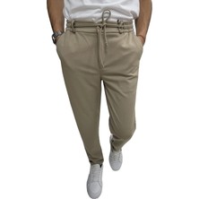 Pant Positive Wooking Erkek Pantolon Beli Lastikli Slim Fit Esnek Likralı Basic Pamuklu Jogger