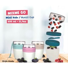 Pratik Taşınabilir Yoğurt, 650 ml Müsli Saklama Kabı,contalı Kapak Sızdırmaz ,kaşıklı Beslenme Kabı,diyet Beslenme Kutusu